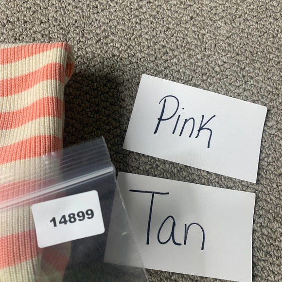 Who What Wear Womens Sweater Size Medium Pink Tank Striped Long Sleeves Slim Fit - Picture 12 of 12